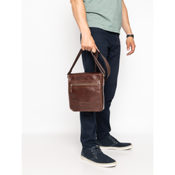 Кожаная мужская сумка Pontevico Premium brown (арт. 5080-53)