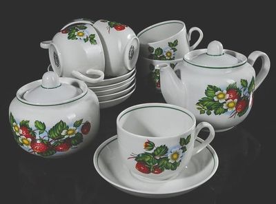 Чайный сервиз &quot;Земляника&quot;. Вербилки