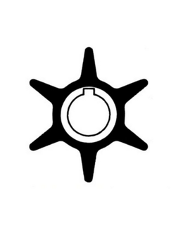 Импеллер помпы охлаждения двигателя Ancor 3377 Ø51x19мм 6 лопастей из черного неопрена