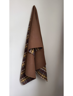 Палантин шерстяной двусторонний из пальтовой ткани