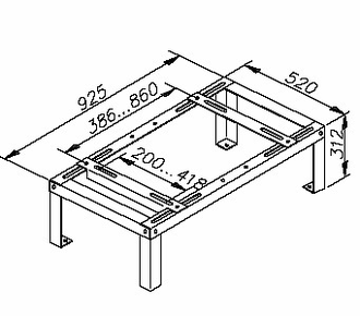 Подставка разборная для наружного блока кондиционера