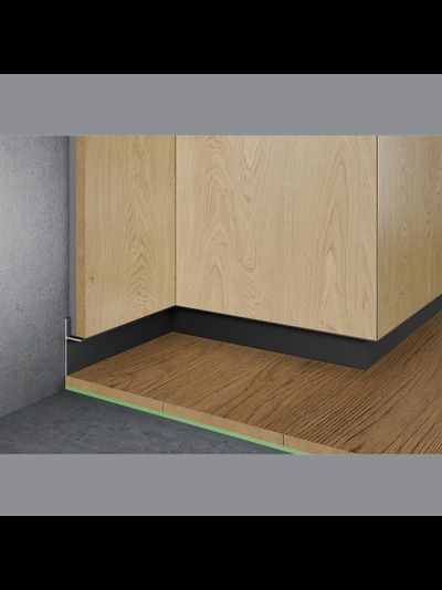 Теневой плинтус скрытого монтажа Pro Design Panel 7208 Черный Муар