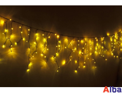 Бахрома 3*0.9 м ЖЕЛТЫЙ, мерцание IP 54