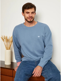 МУЖСКОЙ СВИТШОТ ГОЛУБОЙ "ВДОХНОВЕНИЕ"