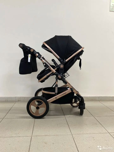 Детская коляска 3 в 1 Luxmom 518 Черный