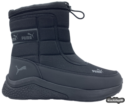 Дутики Puma Black с мехом (35-40)
