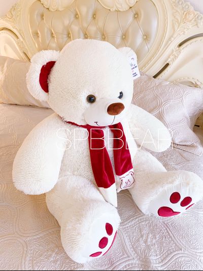 Плюшевый медведь 110 см бежевый Кевин