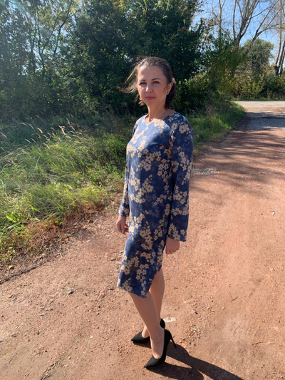 Платье 395-0924 ЗАМША