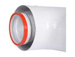 Начальный участок ROMMER 90 гр. 60/100 в комплекте фланец (Арт. RCA-6010-240190)