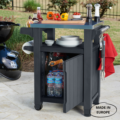 Столик для барбекю 105л коричневый