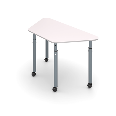 Стол ученический трапеция регулируемый на круглых опорах