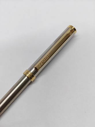 Ручка шариковая Senator серебро с Золотым. Цена с гравировкой!