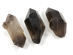 Кварц дымчатый, раухтопаз, кристалл двухголовик в ассортименте, Бразилия (18-21 мм, 6-7 г) №35768
