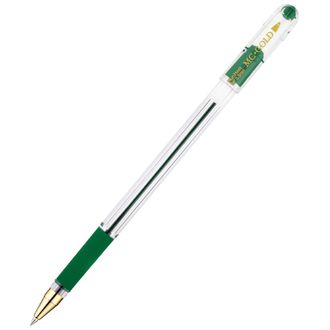 Ручка шариковая MunHwa &quot;MC Gold&quot; зеленая, 0,5мм, грип