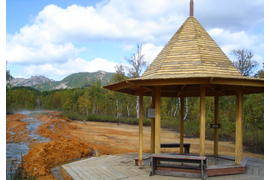 купальня на термальном ручье