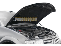 Амортизаторы капота, 2 шт. АвтоУпор для Mitsubishi Pajero Sport II / II рестайлинг 2008-2013 / 2013-2016