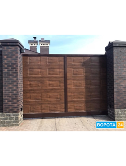 Vorota Raspashnye Iz Sendvich Panelej Ulichnye Avtomaticheskie Vorota Dlya Doma Varianty Polotna Vorot Stalnye Alyuminievye Zhalyuzi Profnastil Ustanovka Odessa Harkov Dnepr Kiev