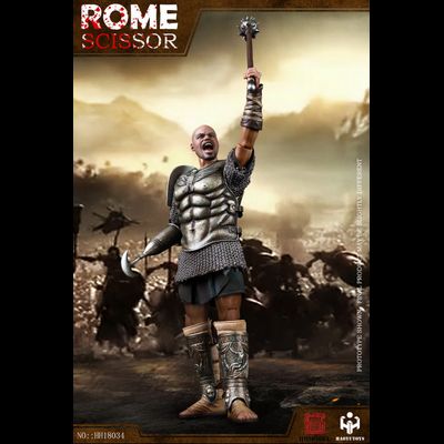 Римский гладиатор скисор (арбелас) в серебряной броне - Коллекционная ФИГУРКА 1/6 Imperial Army Hunting Ground Fighter SCISSOR Silver Edition (HH18034) - HHMODEL &amp; HAOYUTOYS