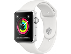 Купить Apple Watch Series 3  серебро белые  38 ММ