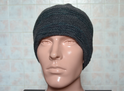 шапка серая мужская вязаная зимняя зима 2017