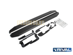 Пороги на Hyundai IX-35 (2010-2015) Black-Premium