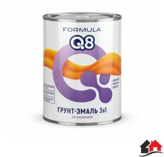 ГРУНТ-ЭМАЛЬ 3в1 по ржавчине «Формула Q8» 0,9 кг