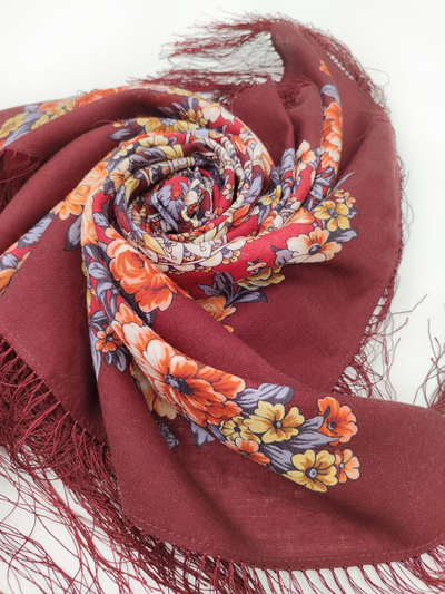 Павловопосадский платок Весеннее пробуждение 1874-6