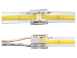 Коннектор прямой универсальный для светодиодных лент 8мм  (15.0220)  AQ