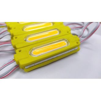 Светодиодный модуль COB LED2W корот, DC24v IP65, 65х18 мм (желтый)