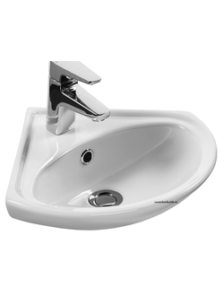 Мебельный умывальник раковина угловая Santek ИРИС 36 1.WH11.0.514