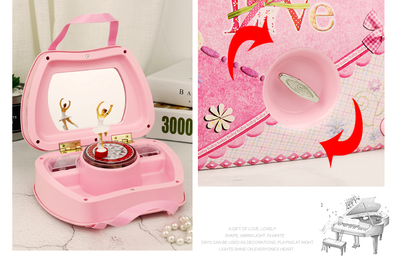 Музыкальная шкатулка Сумочка с танцующей балериной