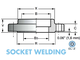 SW (Socket Weld) фланец приварной с впадиной под сварку