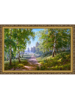 картина в раме 50х70 см Берёзовая роща