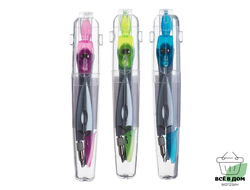 Циркуль металлический 115 мм в пластиковой тубе, с защитным колпачком на иголке, МИКС