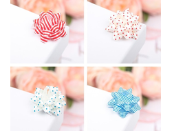 Бант-звезда №3,5 с рисунком