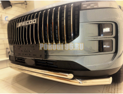 Защита переднего бампера двойная Папа Тюнинг d60/42 для JAECOO J7 2023-2025