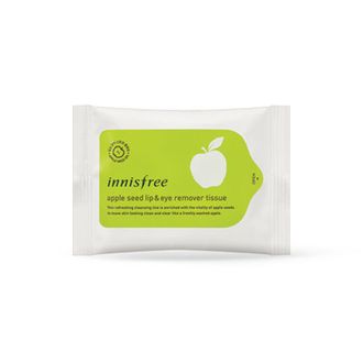 Очищающие салфетки с экстрактом яблока INNISFREEApple Seed Lip &amp; Eye Remover Tissue (30 шт.)