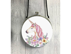 Сумка круглая Единорог №8