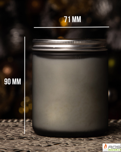 Соевая ароматическая свеча "Табак и макадамия"