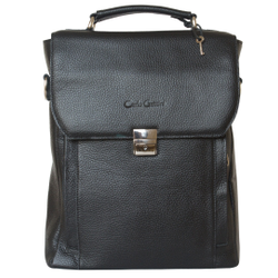 Кожаный портфель Strutto black (арт. 2015-01)