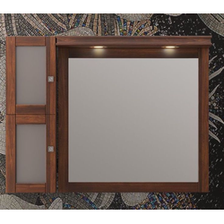 Зеркало со шкафчиком Opadiris Мираж 105 светлый орех