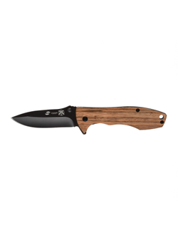 Нож складной Stinger,80мм,(черный),сталь/эбеновое дерево(коричн.),FK-632ZW