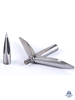 Наконечник Sargan Пиранья 9см с желобом 2л, скруч.голов. М7