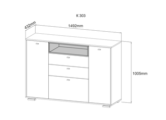 Комод Ланс К303 ДСВ