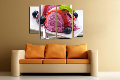 Модульная картина "Нежный десерт"