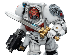 Терминатор Белых Шрамов (Warhammer 40K) - КОЛЛЕКЦИОННАЯ ФИГУРКА 1/18 White Scars Terminator with Power Sword and Storm Bolter (JT03189) - JOYTOY