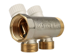 Коллектор STOUT распределительный 1", 2 отвода 3/4"ЕК (Арт. SMB 6851 013402)