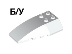 ! Б/У - Wedge 6 x 4 Triple Curved, White (43712 4179869) - Б/У
