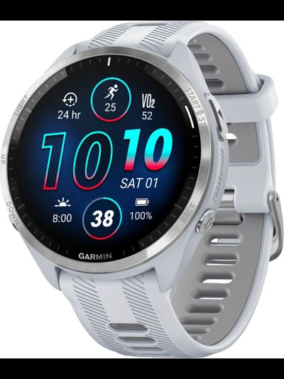 Умные часы Garmin Forerunner 965 Whitestone / Powder Gray Titanium