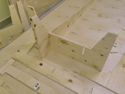 Кондуктор для сборки корпуса швертбота Оптимист